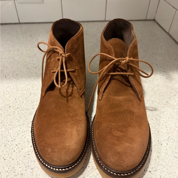 Barneys New York Brown Suede Chukka Boots main image 4